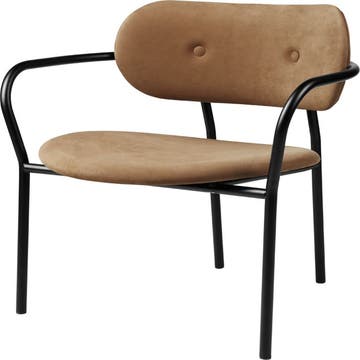 Fauteuil lounge COCO de Gubi, Marron