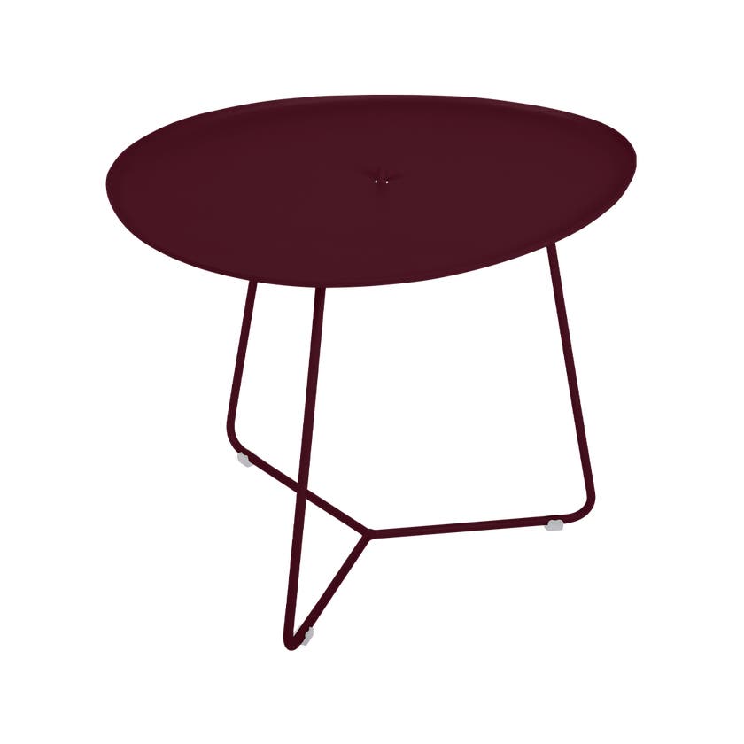 Table basse COCOTTE de Fermob, Cerise noire Table basse COCOTTE de Fermob, Cerise noire
