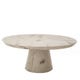 Table basse DISC marbrée de Pols Potten, Blanc