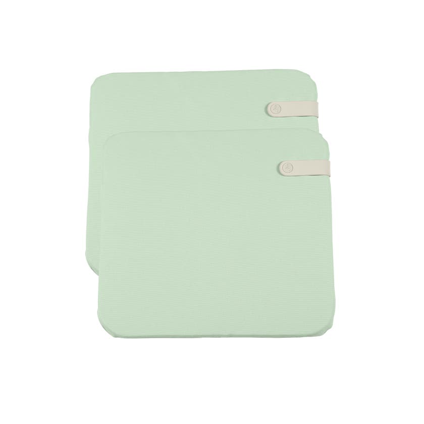 Duo de galettes d'assise COLOR MIX de Fermob, 41 x 45 cm, Mint Duo de galettes d'assise COLOR MIX de Fermob, 41 x 45 cm, Mint