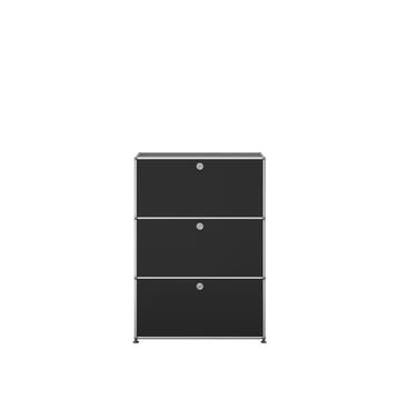 Commode HALLER G1 de USM, Noir graphite