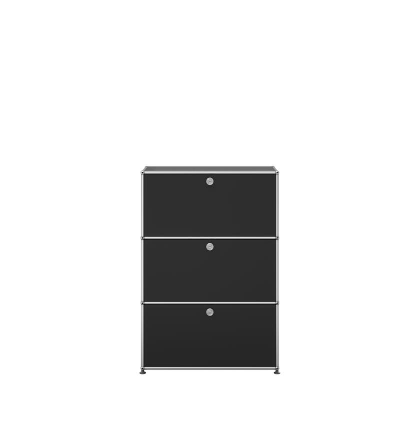 Commode HALLER G1 de USM, Noir graphite