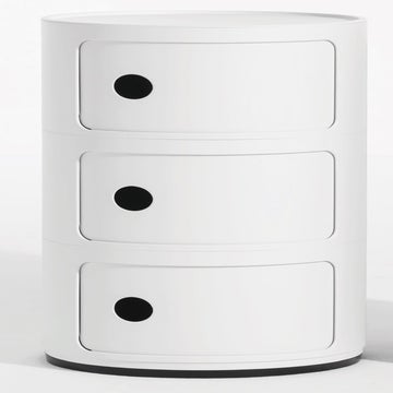 Meuble de rangement COMPONIBILI MAT de Kartell, 3 éléments, Blanc