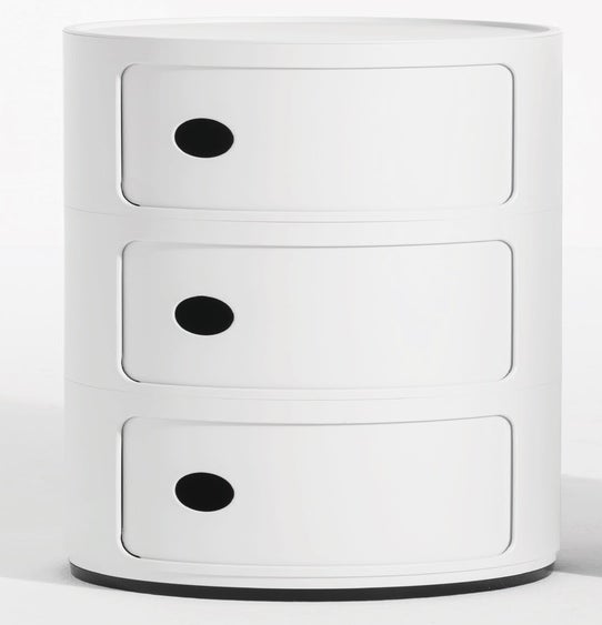 Meuble de rangement COMPONIBILI MAT de Kartell, 3 éléments, Blanc