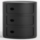 Meuble de rangement COMPONIBILI MAT, 3 éléments, Noir