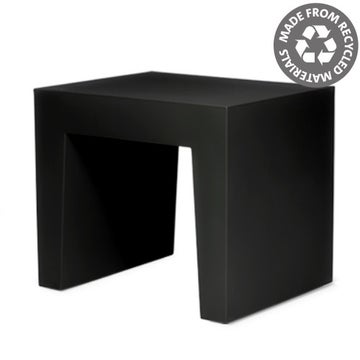 Tabouret CONCRETE SEAT de Fatboy, Recyclé, Noir
