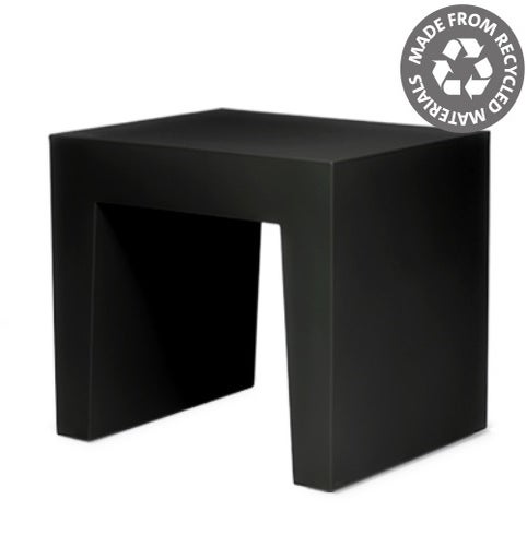 Tabouret CONCRETE SEAT de Fatboy, Recyclé, Noir
