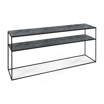 Console de canapé Aged - Charcoal - 2 étagères