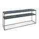 Console de canapé Aged - Charcoal - 2 étagères