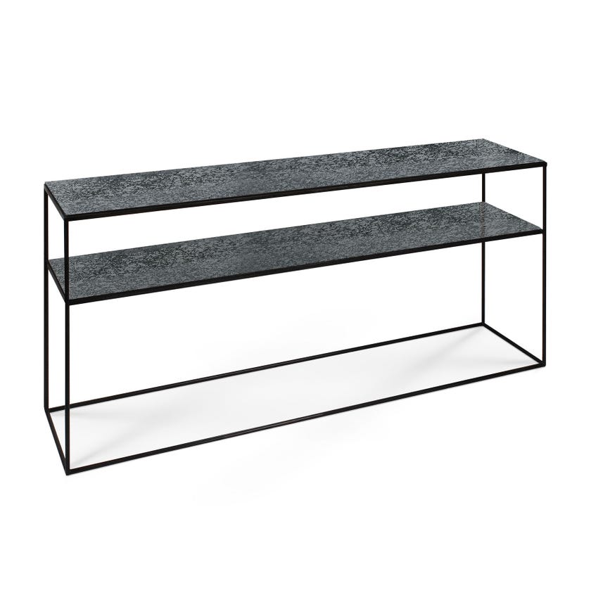 Console de canapé Aged - Charcoal - 2 étagères