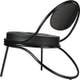 Fauteuil design COPACABANA de Gubi, Cuir noir