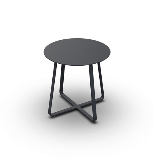Table basse extérieure COS, Ø.60, Graphite