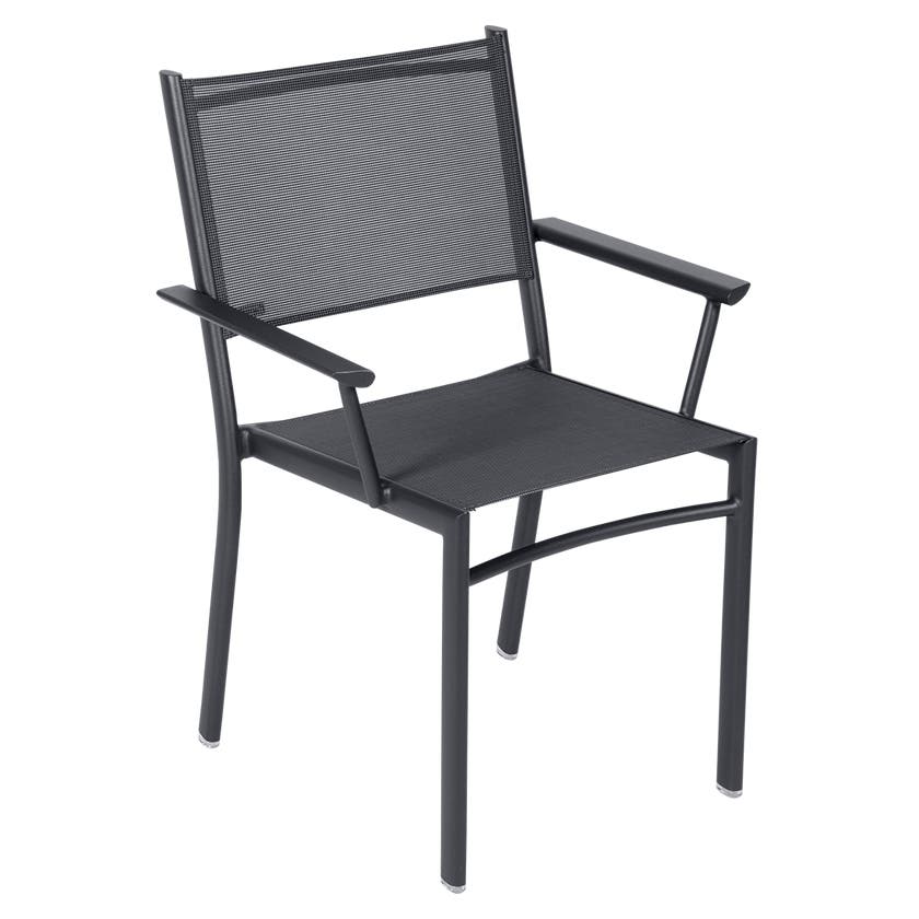 Fauteuil COSTA de Fermob, Carbone Stéréo Fauteuil COSTA de Fermob, Carbone Stéréo