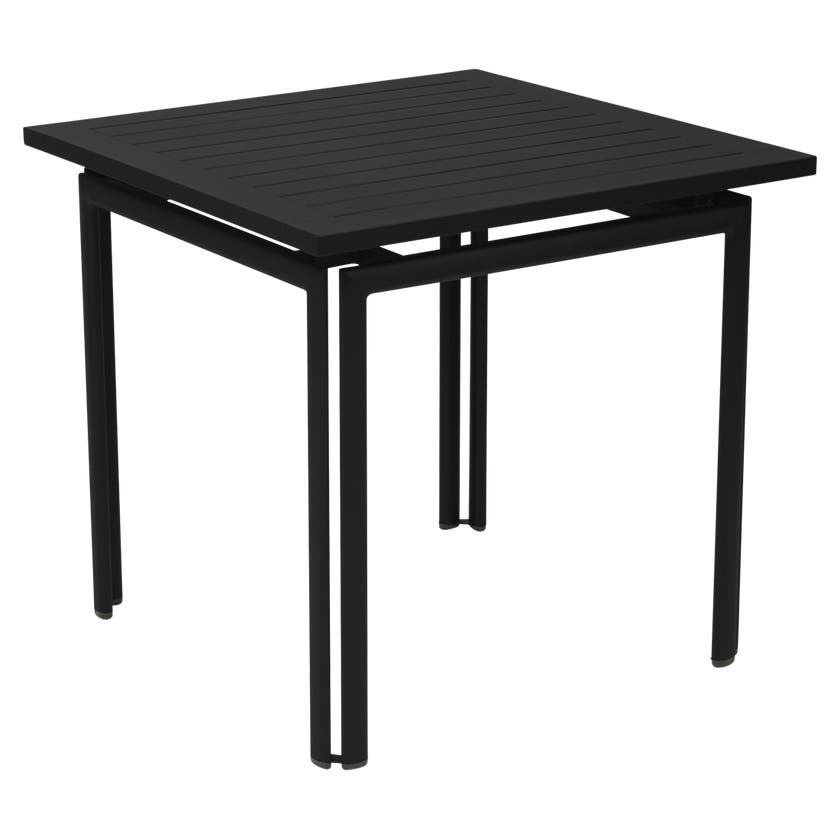 Table carrée COSTA de Fermob réglisse Table carrée COSTA de Fermob réglisse