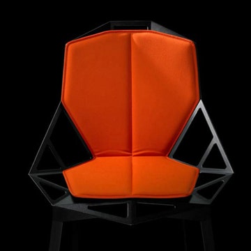 COUSSIN DOUBLE POUR CHAISE ONE, Orange/Ourlet orange de MAGIS