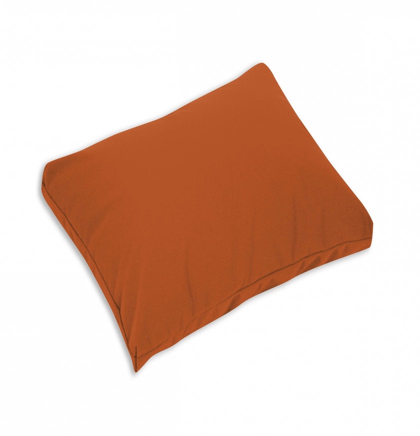 Coussin déco n°63, Tissu teinté masse, Tangerine