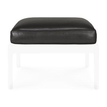 Coussin pour repose-pieds Jack - cuir Black