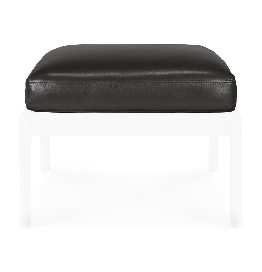 Coussin pour repose-pieds Jack - cuir Black