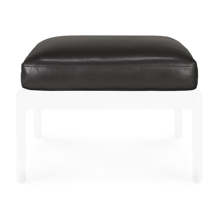Coussin pour repose-pieds Jack - cuir Black Coussin pour repose-pieds Jack - cuir Black