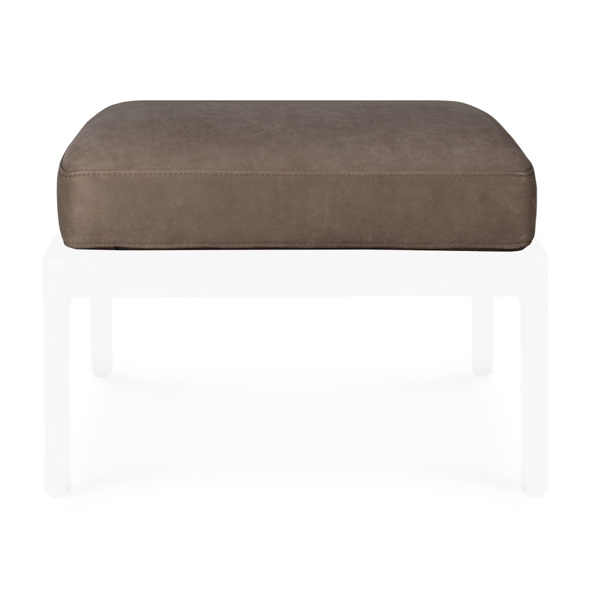 Coussin pour repose-pieds Jack - cuir nubuck Terra Coussin pour repose-pieds Jack - cuir nubuck Terra