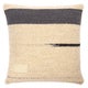 Coussin URBAN d'Ethnicraft, 50 x 50 cm, Blanc cassé et bleu