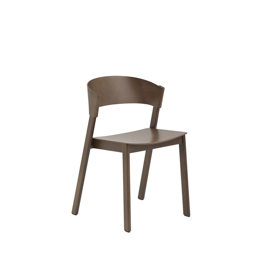 Chaise COVER de Muuto, Brun foncé