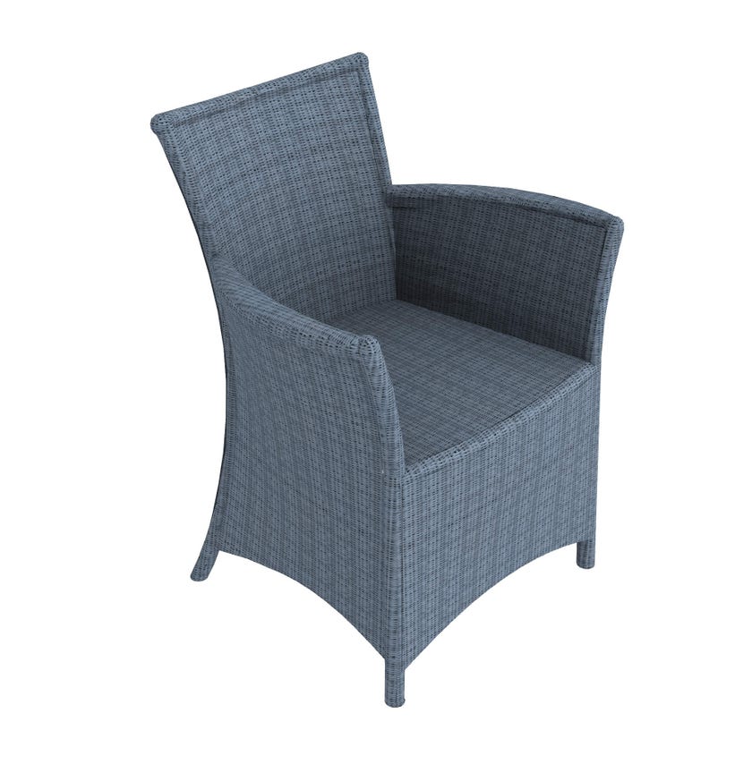 Petit fauteuil CAPRI en WaProlace de Unopiu, Bleu clair