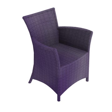 Petit fauteuil CAPRI en WaProlace de Unopiu, Prune