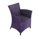 Petit fauteuil CAPRI en WaProlace, Prune