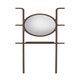 Miroir sur pieds CRICKET de Woak, L.98 cm, Chêne foncé