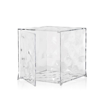 Meuble de rangement Cube OPTIC avec battant, Cristal