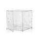Meuble de rangement Cube OPTIC avec battant, Cristal