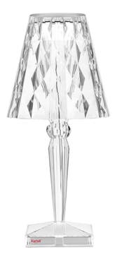 Lampe à poser BIG BATTERY de Kartell, Led/ sur secteur avec interrupteur on/off, Cristal Lampe à poser BIG BATTERY de Kartell, Led/ sur secteur avec interrupteur on/off, Cristal