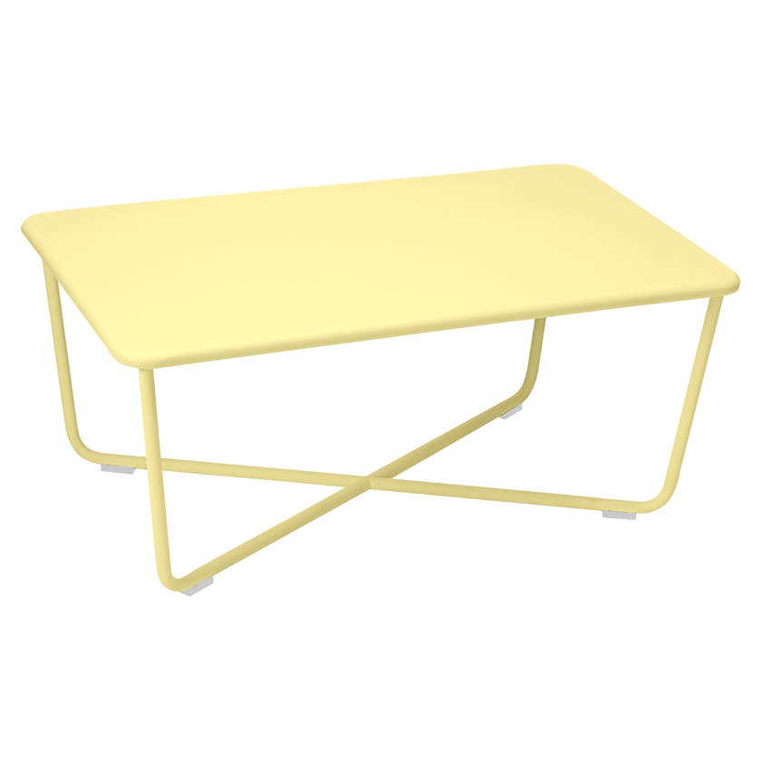 Table basse CROISETTE de Fermob, Citron givré Table basse CROISETTE de Fermob, Citron givré