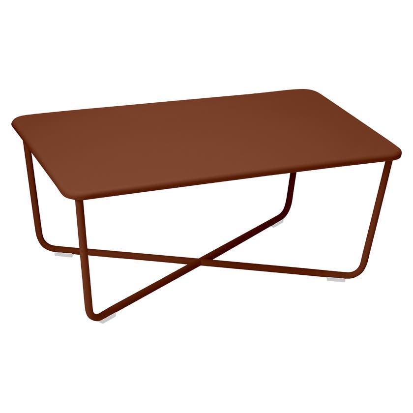 Table basse CROISETTE de Fermob, Ocre rouge Table basse CROISETTE de Fermob, Ocre rouge