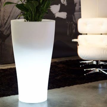  POT LUMINEUX CURVADA, D.45 cm, Blanc de VONDOM