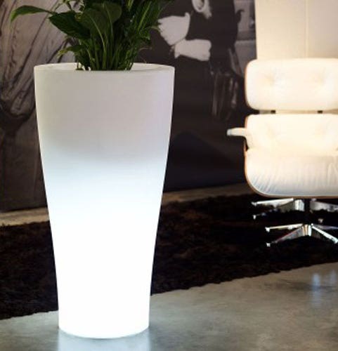  POT LUMINEUX CURVADA, D.45 cm, Blanc de VONDOM