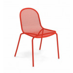 chaise nova de emu, rouge écarlate