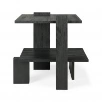 Table d'appoint ABSTRACT d'Ethnicraft, Teck vernis noir