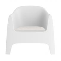 Coussin d'assise pour fauteuil lounge SOLID de Vondom, Dralon blanc