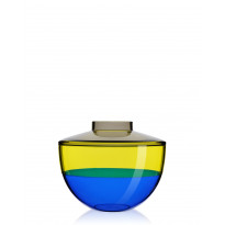 Vase SHIBUYA de Kartell, Fumé-jaune-bleu