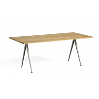 Table PYRAMID 02 de Hay, 190 x 85 cm, Beige base, Clear lacquered