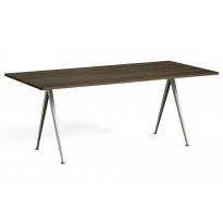 Table PYRAMID 02 de Hay, 190 x 85 cm, Beige base, Smoked oiled