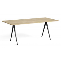 Table PYRAMID 02 de Hay, 190 x 85 cm, Black base, Matt lacquered