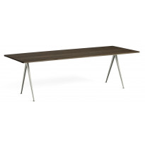 Table PYRAMID 02 de Hay, 250 x 85 cm, Beige base, Smoked oiled