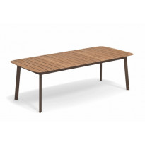 Table rectangulaire SHINE de Emu, 225 x 100 cm, Marron d