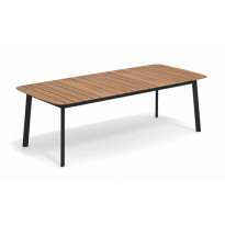 Table rectangulaire SHINE de Emu, 225 x 100 cm, Noir