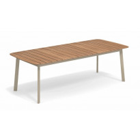 Table rectangulaire SHINE de Emu, 225x100 cm, Tourterelle 
