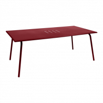 Table haute MONCEAU de Fermob, 194x94x74, Piment