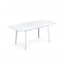 Table extensible PLUS4 BALCONY de Emu, 120/172 x 80 cm, Blanc galce